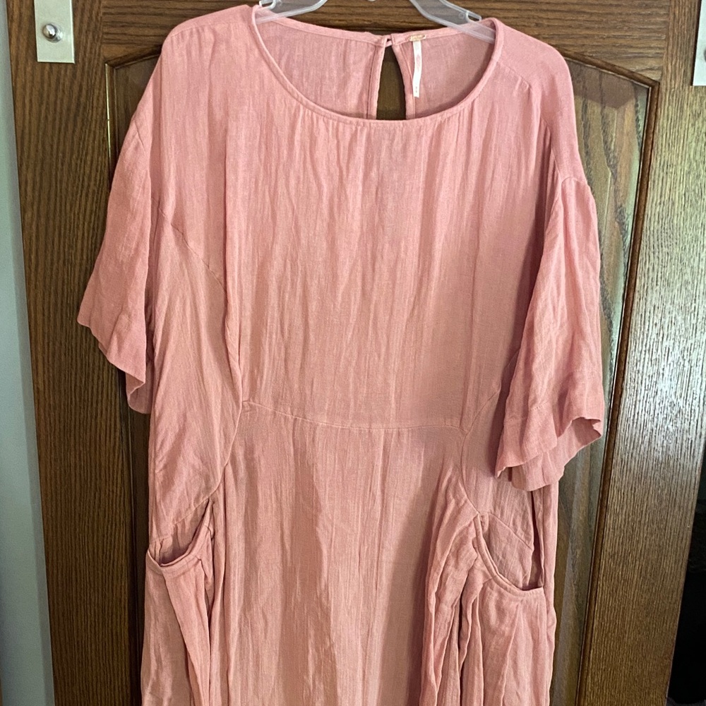 Free People Maxi Dress in Dusty Rose Pink
